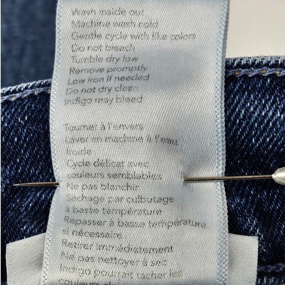 LE JEAN BY CHARLIE GAY WOMEN'S STELLA FLARE HI-RISE BLUE WASH JEAN PANT SIZE 26 - Picture 10 of 13